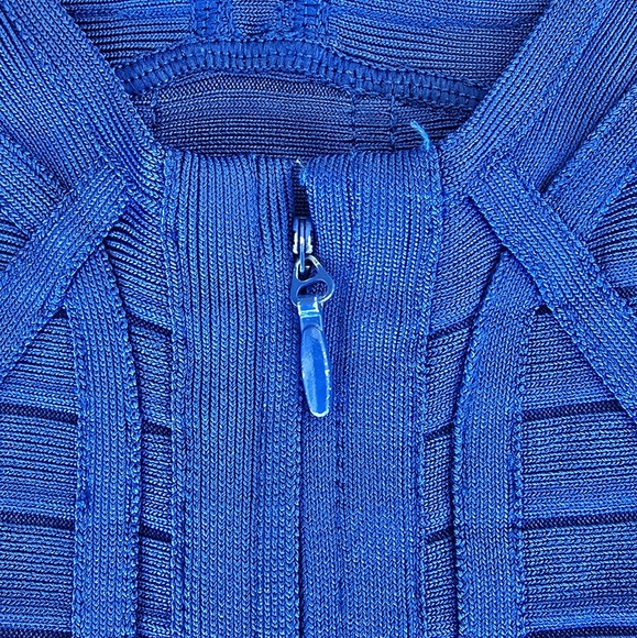 Herve Leger Royal Blue Knit Dress - Small - Picture 7 of 9